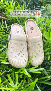 STOMPION Korean Slippers For Women Head-pack Hollowed-out Fashion Non-slip Soft-sole Flat Sandals