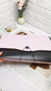 2IN1 Expanding File Folder With Clipboard Long13Pockets Organ Bag With Cover School Office Supply 38X28cm