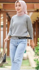 Blouse rajut batwing premium import/atasan rajut batwing premium/atasan rajut jumbo/atasan rajut terbaru wanita 2025 import/kancing tangan 3