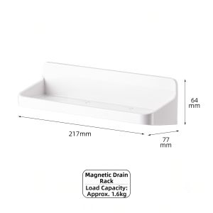 Asvel | Magnetic Hole-Free Triangular Storage Rack Wall-mounted Washbasin Draining Box
