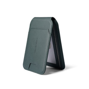 Mark Ryden | MARK RYDEN Magnetic Phone Stand & Card Holder Invisible Brace Design Portable Leather Wallet Stand for iPhone