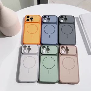 Ốp Bảo Vệ Camera Chống Sốc Mờ Cho Magsafe iPhone 17 Pro Max Air 16 15 14 13 17 - Vỏ Nhẹ Chống Trầy Xước Dành Cho Nữ Nam Bé Gái