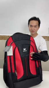 Balo thời trang du lịch cỡ nhỏ bố kẹp sống 45 lít pert 3 tầng ngăn Shalla {HÀNG MỚI VỀ}