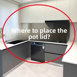 Rotatable Kitchen Pot Lid Holder Wall Mounted Multi-Functional Storage Rack Chopping Board Hook Pipe Cleaning Stick