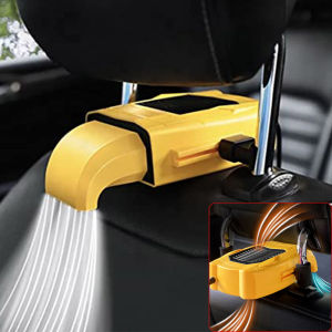 EKLEVA พัดลมที่นั่งรถแบบพกพา5V พัดลมที่นั่ง USB ชาร์จไฟ 3 สปี พัดลมทำความเย็นคาร์ซีทปรับได้