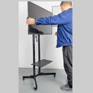 ขาตั้งทีวี 24-100นิ้ว ขาแขวนทีวี ขาแขวนทีวีตั้งพื้น สีขาวและสีดำ หมุนได้ มีล้อเลื่อน ขาทีวีตั้งพื้น แบบเหล็ก 20 บรรยากาศ