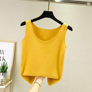 Thickened Fleece Womens Vest round Neck Thermal Top Double-sided Brushed Large Size Base Layer Autumn Winter Wear Underwear