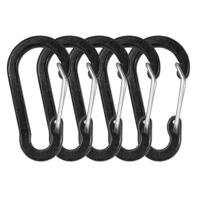 5/10/12pcs Carabiner Clips Mini Aluminum Alloy Keychain Carabiner Clip D Rings Outdoor Camping Hiking Fishing Backpacking 2023