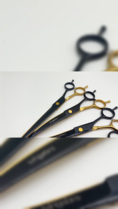 Wingsbro Bộ kéo cắt tỉa lông thú cưng kéo cắt lông chó kéo cắt tỉa lông thú cưng chuyên nghiệp chắc chắn và bền vàng đen