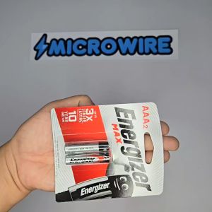 MW Energizer MAX AAA Alkaline Batteries – 2 PCS per Card 3 Cards (Total 6 Batteries)