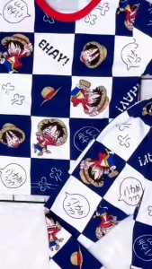 Aloha Baju Tidur Anak Untuk 1-10 tahun motif ONE PIECE kode 342 A