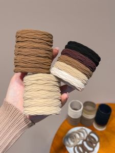 Dây Buộc Tóc Đàn Hồi Cao Không Có Khâu Dây Buộc Tóc Cho Phụ Nữ Dây Buộc Tóc Đuôi Ngựa Cao Dây Buộc Tóc Tròn Bền Mới 2025