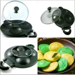 CETAKAN KUE  SERABI  APEN  4 CEKUNG HAPPY CALL & HAPPY FUN   TUTUP  KACA  TAHAN PANAS ANTI LENGKET MUDAH DI BERSIH AMAN DI GUNAKAN matengnya merata gak perlu di ragukan lagie