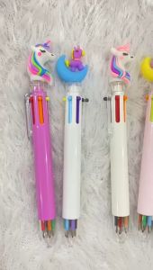 Harga Grosir - Pena Unicorn Multicolor 6 Warna / Pena Mekanik 6 Warna Karakter Unicorn Moon