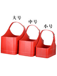 Holiday Leather Gift Basket Home Storage Basket Mid-Autumn Festival Leather Basket New Years Day Gift Fruit Basket High-End Gift Basket
