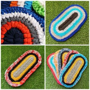 1Set 2Pcs FLOOR MAT ELLIPSE THICK - LOWEST PRICE AW1 / ALAS KAKI BULAT BUJUR.