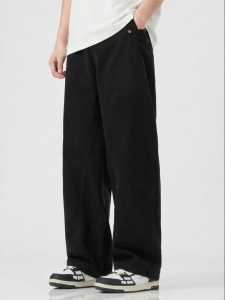 FINGERCROXX | American Workwear Deconstructed Loose Straight Trousers