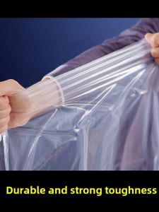 Large Transparent Bag Plastic Bag Clothes Quilt Storage Moisture Proof Plastic Bag Packing Moving Thickened Flat Bag