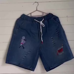 ทำให้สดใส กางเกงยีนส์ขาสั้น ผู้หญิง ผ้านิ่ม สีไม่ตก ของผู้ชาย ราคาถูกคุ้ม