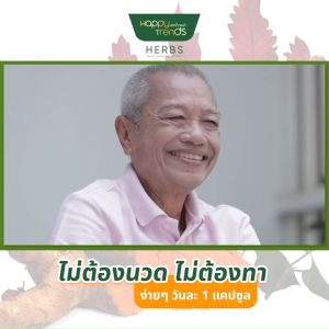 (1 กระปุก)แฮปปี้ เทรนด์ เฮิร์บ (Happy Trends Herbs) ดูแล ฟื้นฟูไข้ข้อ ปวดกล้ามเนื้อตามร่างกาย