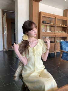 imimtuan | Đầm Eo Thon Cổ Xếp Ly Đẹp