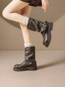 Josiny | Thick Sole Coarse Heel Boots