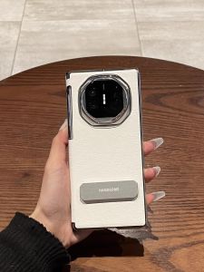 Huawei Mate XT Leather Case Triple Fold Business Style Anti-Fall Protective Cover Fashionable Simple Design with Stand Feature