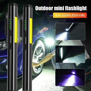 BALDR | Ultra bright long-range strong light portable magnetic pen light dual light source lithium battery universal portable flashlight