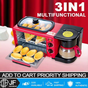 JF Oven 3 in 1 Desktop oven Multi-purpose oven frying pan home toaster Bread Machine Breakfast Maker