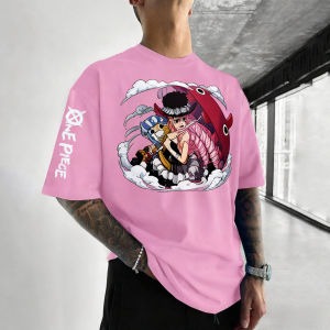 เสื้อยืดคอกลมแขนสั้นลายอนิเมะวันพีซ รุ่นปี 2025 สำหรับฤดูร้อน เหมาะสำหรับผู้ชายและผู้หญิง ใส่เล่นกีฬา ออกกำลังกาย ทรงหลวม ทันสมัย