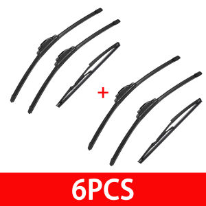 1/2/3/4/6PCS 11 Layer Rubber Strip Car Wiper Blade Is Suitable For Fiat Punto 188 1999-2005 Front And Rear Wipers 2001 2002 2003