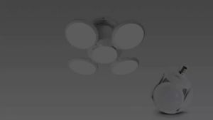 Đèn Led 40W 4 Cánh  - Đuôi E27 - Siêu Sáng - Tiết kiệm điện