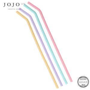 Easy to Clean Food-Grade Silicone Straw Set