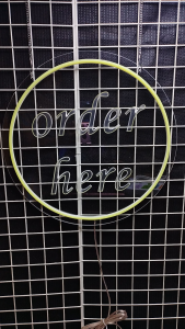 order here ขนาด 40 X 40 X 2cm ป้ายไฟนีออน หน้าร้าน ป้ายไฟตัวอักษร ตกแต่งหน้าร้าน สร้างความโดดเด่นให้ร้านคุณ