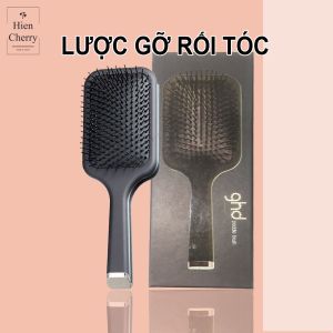 Lược gỡ rối tóc GHD cao cấp lược chải tóc bản to massage da đầu có hộp đựng