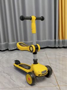 Xe trượt Scooter đèn flash gấp gọn điều chỉnh độ cao chính hãng Phoenix Scooter cao cấp chịu lực có ghế xoay cho trẻ 3-10 tuổi