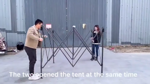 Retractable Tent 3*4.5M Waterproof Windproof Foldable Outdoor Tent for Car Setting Up A Stall