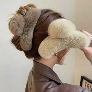 Stylish and Versatile Womens Fuzzy Hair Clip