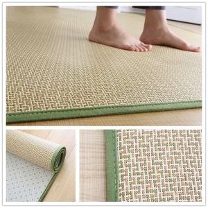 Rattan Woven Cool Mat Carpet Simple Living Room Bedroom Tatami Mat Mattress Four Seasons Childrens Game Mat Crawling Mat