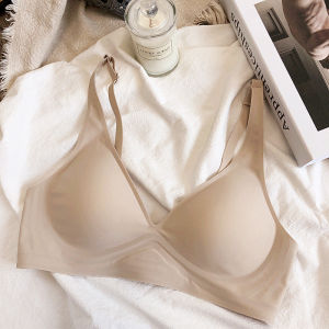 เสื้อชั้นในสตรีเนื้อเซ็กซี่แบบหน้าอกใหญ่ ไร้ตะเข็บ บางเฉียบ ใส่สบาย รัดหน้าอกได้ดี เหมาะกับทุกฤดูกาล