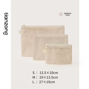 TIANZONG | Portable Travel Organizer Bag Mesh Mini Cosmetic Bag ID Holder