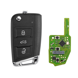 Xhorse XSMQB1EN XSDM04EN Smart Remote Key For VW MQB 3 Buttons Flip Proximity English Version Work With VVDI Key Programmer Tool