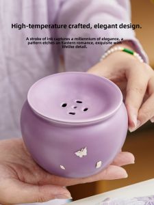 JISU | Lavender Purple Ceramic Tea Water Basin
