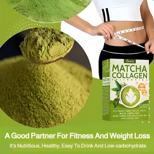 100% Halal matcha Collagen Peptides Matcha - Glow Skin Strengthen Hair & Nails 100%清真抹茶胶原蛋白肽抹茶-焕发肌肤，强化头发和指甲
