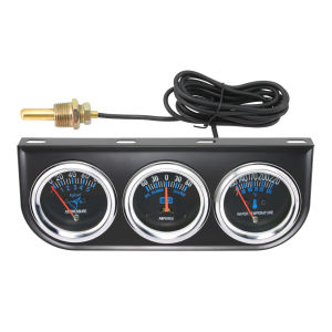 RYSJM | 52MM 3 In 1 Car Water Temperature AMP Meter Oil Pressure Gauge With 21mm Water Temp Sensor
