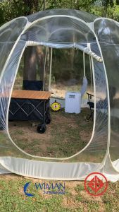 New เต็นท์ใส รุ่น See Through Cooling Tent ติดแอร์ Bubble Tent มาตรฐาน มอก พร้อมวิมานแอร์ 1 บุคคล ขนาดเต็นท์ 3.5m x 3.5m
