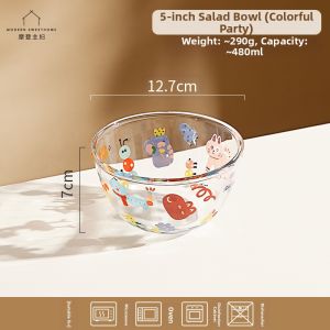 MODERN SWEETHOME | Multipurpose Transparent Glass Bowl for Microwave