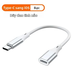 Cáp Chuyển Đổi Type C Sang Lightning 60W Hỗ Trợ Sạc Nhanh Và Truyền Dữ Liệu Đầu Nối iOS Đực Sang Cái Dành Cho iPhone 15 Máy Tính Bảng Máy Tính Xách Tay