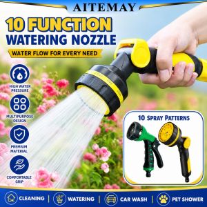 Aitemay Portable Multifunctional Spray Pressure Washer | 10 Modes Gardening Tools for Sprinkler Irrigation and Cleaning System | Water Saving Generators