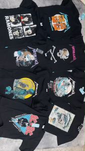 Kiyowostore Tshirt Band Kaos Metallica acdc bmth mcr